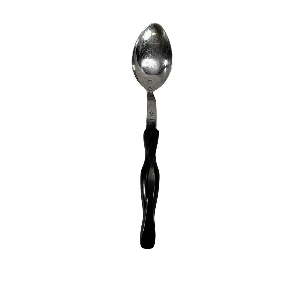 Cutco 17 KD Serving Spoon Brown Swirl Handle Stainless Steel Basting Utensil USA